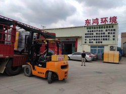 烈日炎炎，兩車東鴻環(huán)保設(shè)備發(fā)往福建